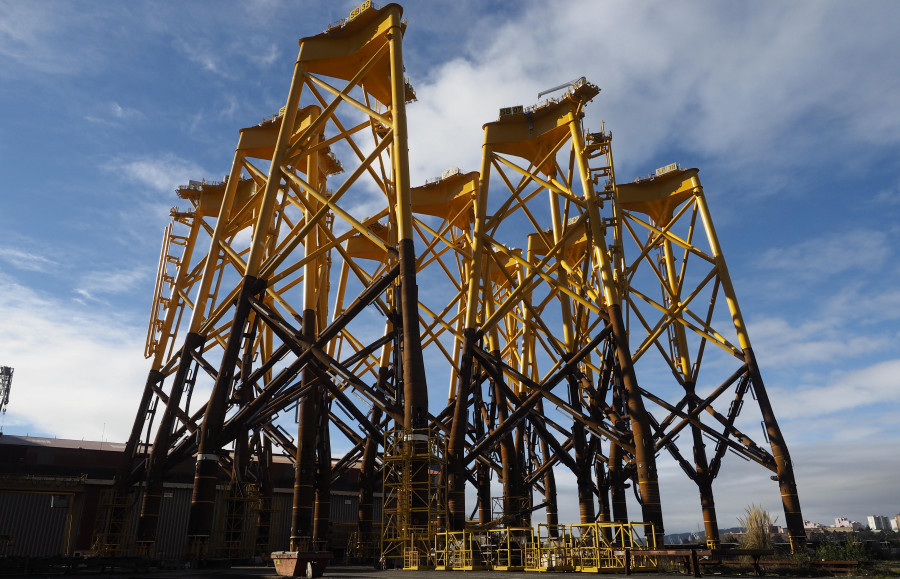 Navantia muestra los avances del contrato eólico de Saint-Brieuc en el marco de la Galician Offshore Hub