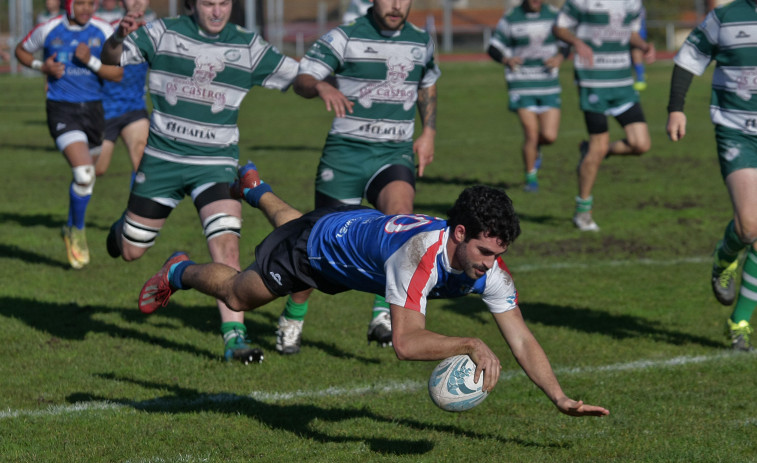 El Rugby Ferrol supera una mala primera parte para ganar al Zalaeta