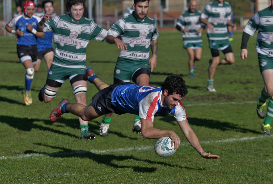 El Rugby Ferrol supera una mala primera parte para ganar al Zalaeta