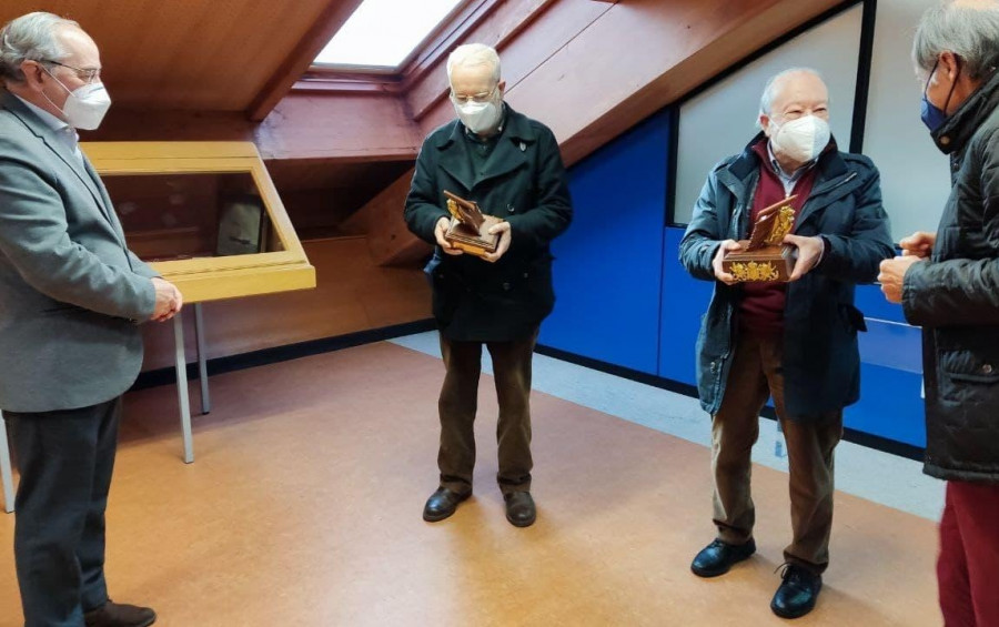 Exponav reconoce el trabajo artesano de los maquetistas José Rodríguez y Eulogio Neira