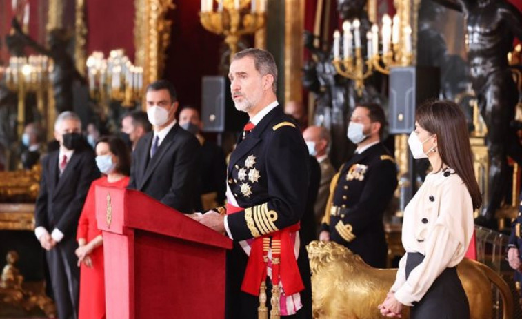 El Rey arranca su agenda anual con una Pascua Militar nuevamente marcada por la pandemia