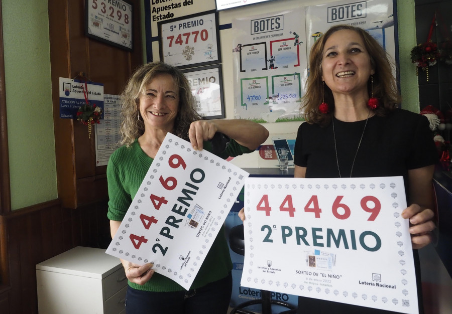 La suerte vuelve a la comarca con dos segundos premios de la Lotería del Niño en Maniños y Neda