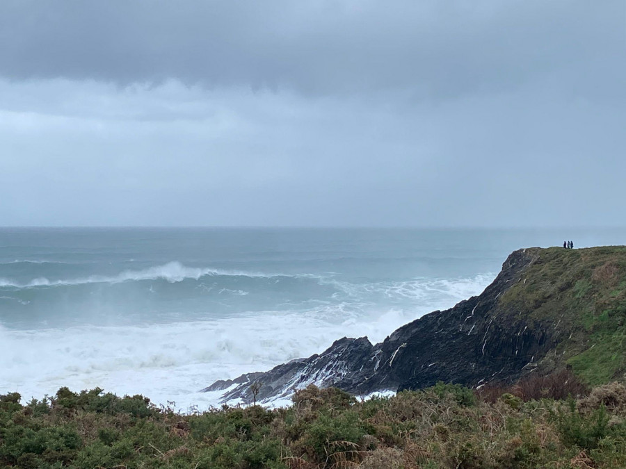 Primer temporal del año en el mar que trae caída drástica de las temperaturas