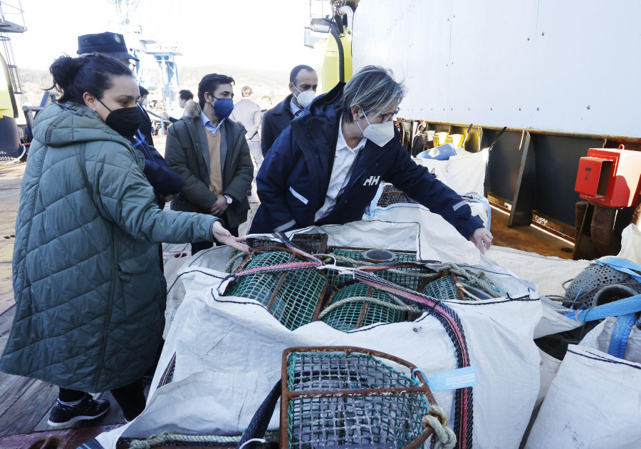 Gardacostas decomisó en Ferrol 2.900 kilos de pescado y marisco en 2021