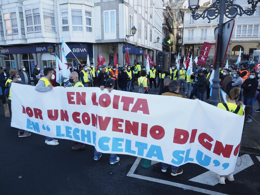 El BNG lleva al Parlamento de Galicia el conflicto laboral de Leche Celta en Pontedeume