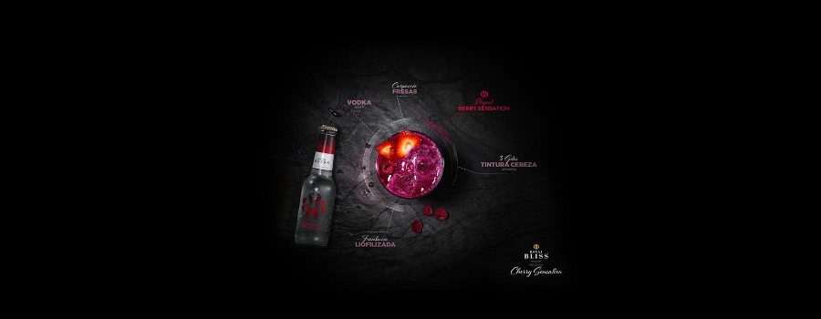 ​Cherry Sensation, cócteles con vodka por Alfredo Pernía