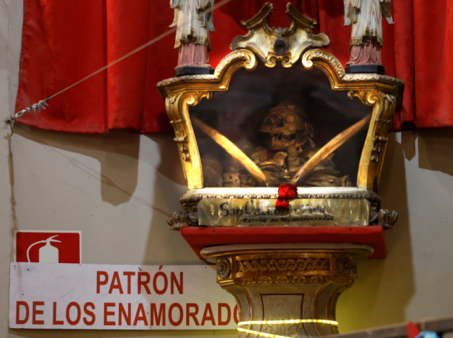 Los restos de San Valentín, el sacerdote que desafió a Claudio II, descansan en Madrid