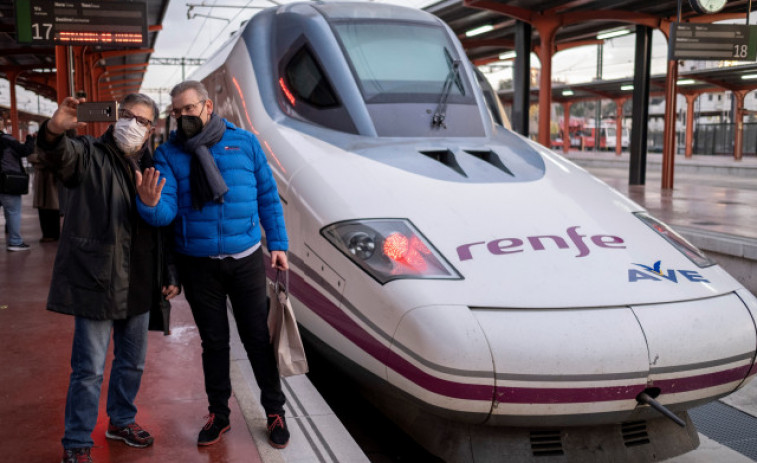Renfe recupera más de un millón de viajeros en Galicia en 2021, impulsada por el AVE