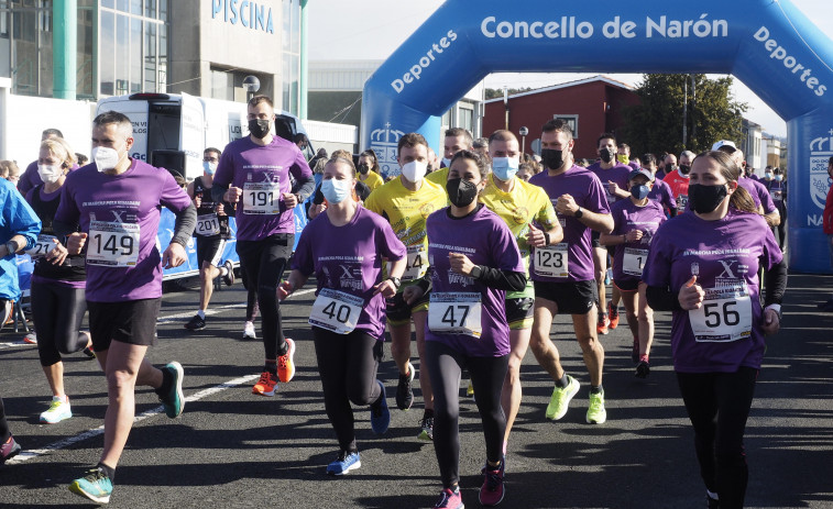 Éxito de partipación en la I Carreira pola Igualdade del Concello de Narón