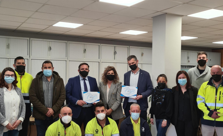 Reconocen la implicación con la prevención y salud laboral de Cosma