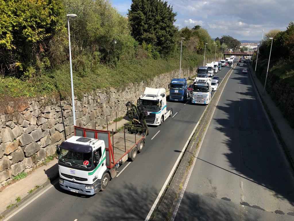 Huelga transportistas Ferrol