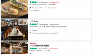 Los tres mejores restaurantes de Ferrol, según TripAdvisor