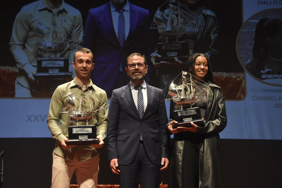 Adri y Diaou Diallo, los mejores del deporte ferrolano