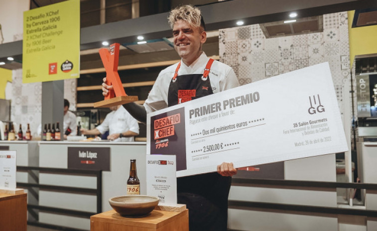 Moncho Méndez, de Millo Orzán (A Coruña) es el ganador del Desafío XChef by Cervezas 1906