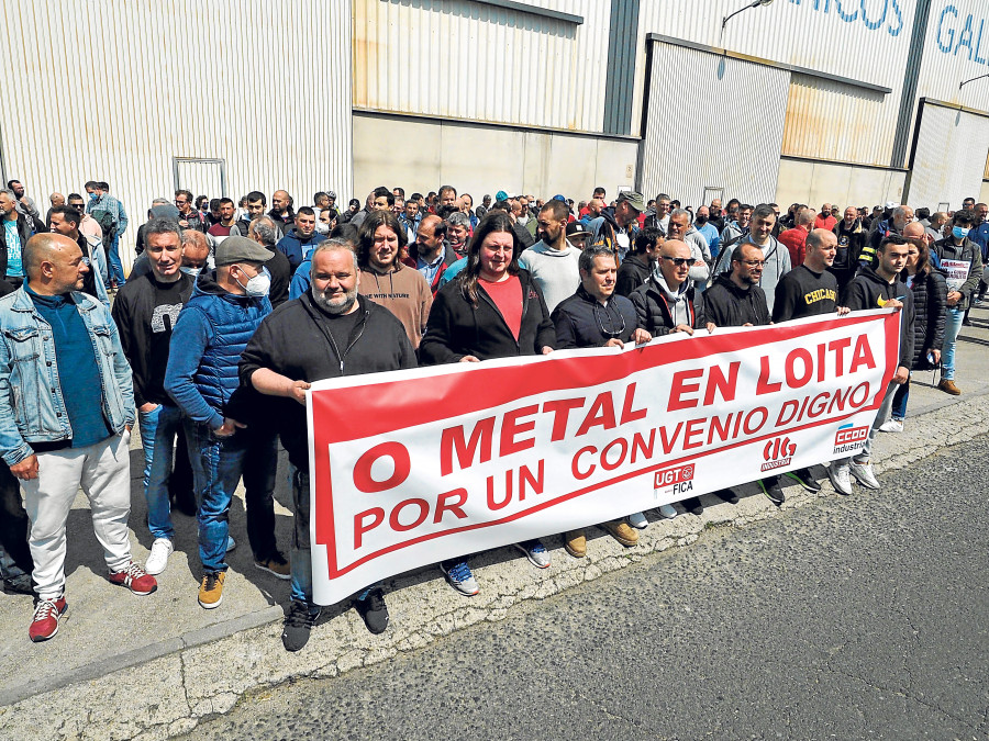 Sectores como el metal o la Atención en el Hogar celebran protestas en Ferrol