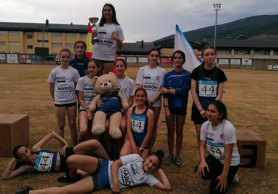 Un oro, una plata y dos bronces para el club naronés