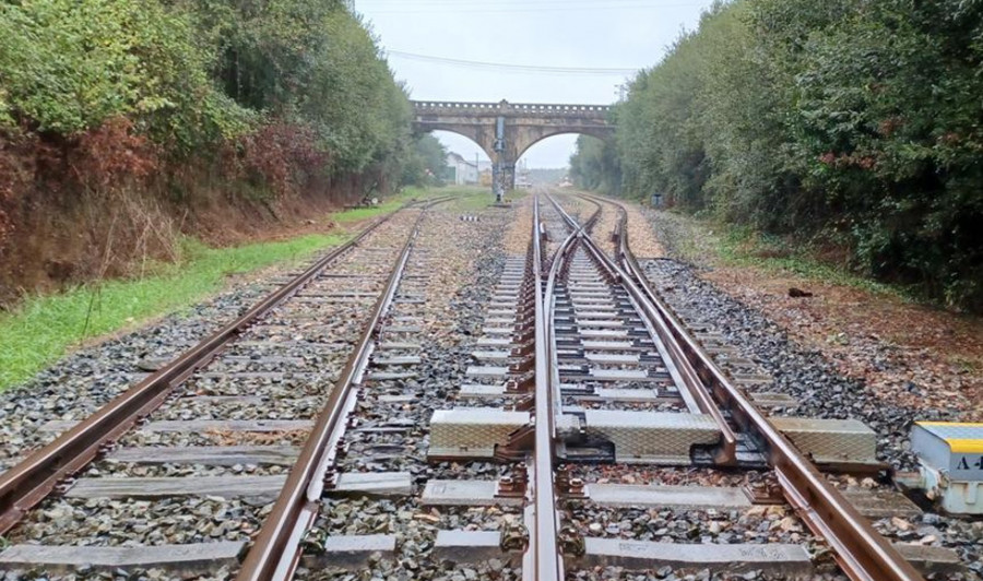 Un desprendimiento de tierra con caída de árboles afecta de nuevo al tren Ferrol-Asturias