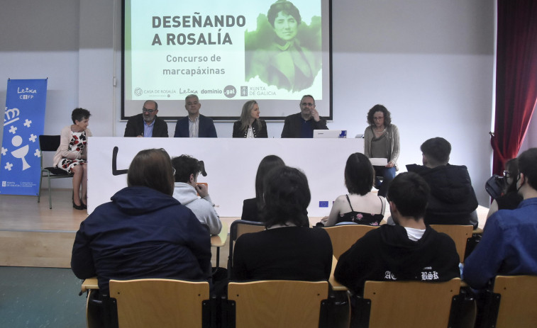 El alumnado del CIFP Leixa muestra su creatividad para divulgar la figura de Rosalía