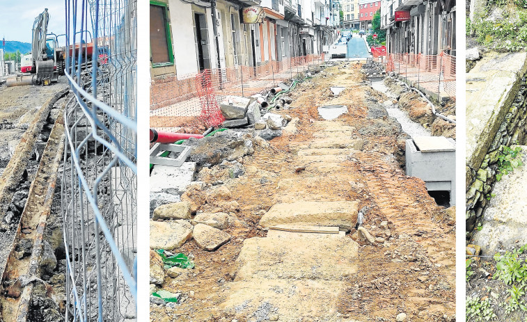 Las distintas obras de la ciudad destapan recuerdos del Ferrol antiguo