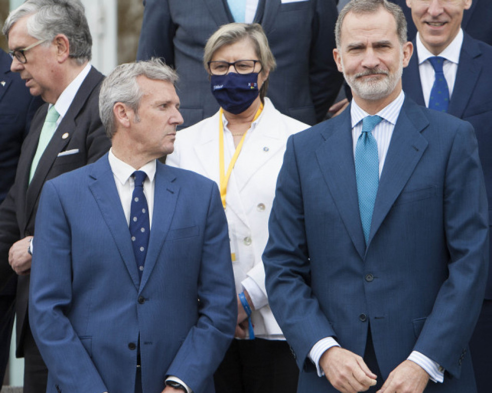 Alfonso Rueda y Felipe VI