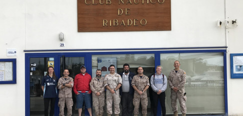 La Unidad de Buceo de Ferrol colabora en el estudio del galeón sumergido en Ribadeo
