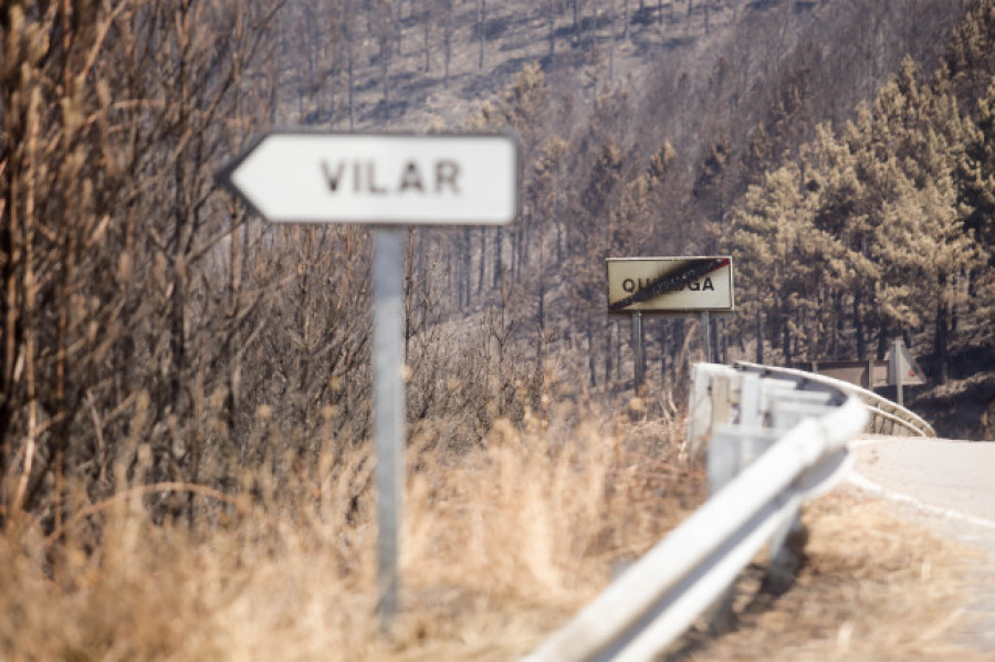 El viento complica los fuegos, especialmente en Galicia y en Castilla y León