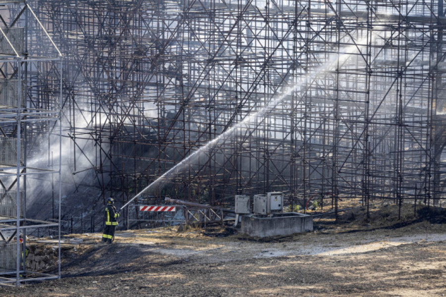 Un incendio destruye algunos platós en los históricos estudios de Cinecittá