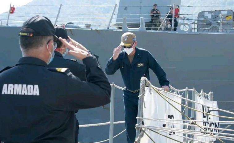 La fragata “Juan de Borbón” se hace cargo de un operativo naval en el Mediterráneo