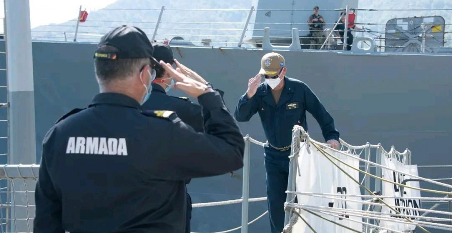 La fragata “Juan de Borbón” se hace cargo de un operativo naval en el Mediterráneo