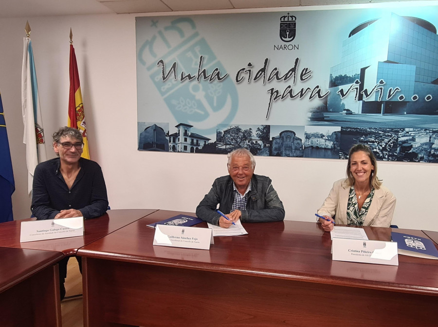 Narón renueva su colaboración con Asotrame y la Asociación de Exalcohólicos Ferrolterra