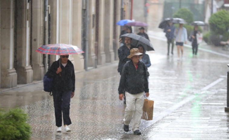 El paso de la borrasca ex-Danielle dejará fuertes lluvias en Galicia esta tarde de miércoles