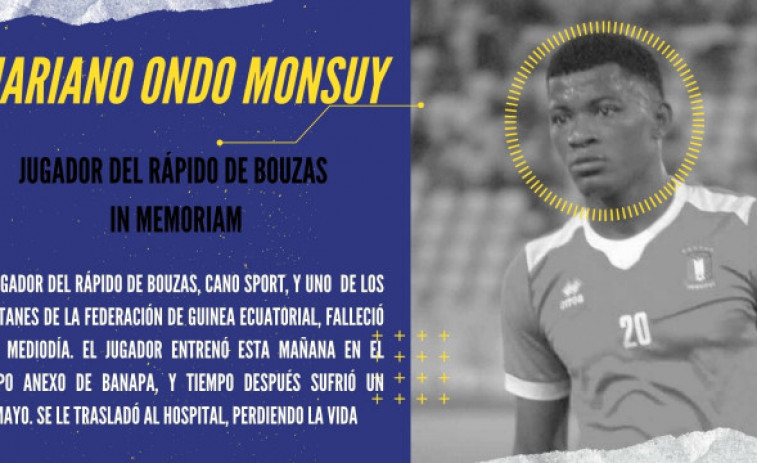 Fallece de manera repentina el internacional guineano Monsuy, jugador del Rápido de Bouzas