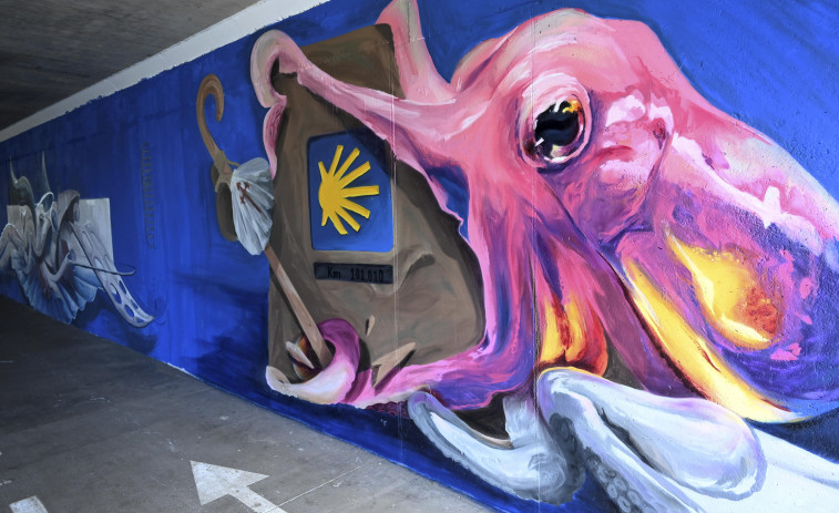 Los mejores de la Liga Nacional de Graffiti dejan su impronta en Narón