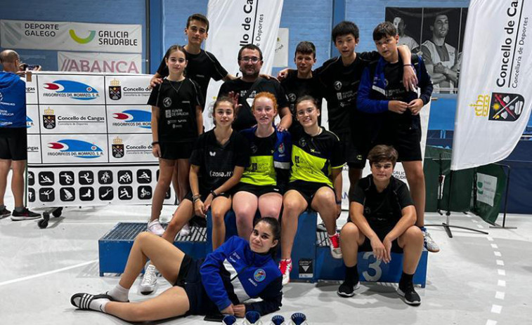 Cinco podios locales en la prueba gallega de Cangas