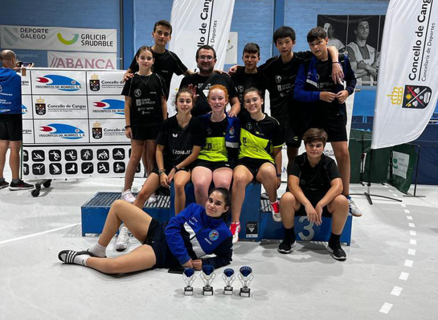Cinco podios locales en la prueba gallega de Cangas