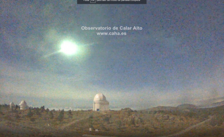 Una bola de fuego sobrevuela Jaén y Albacete y acaba en Calasparra