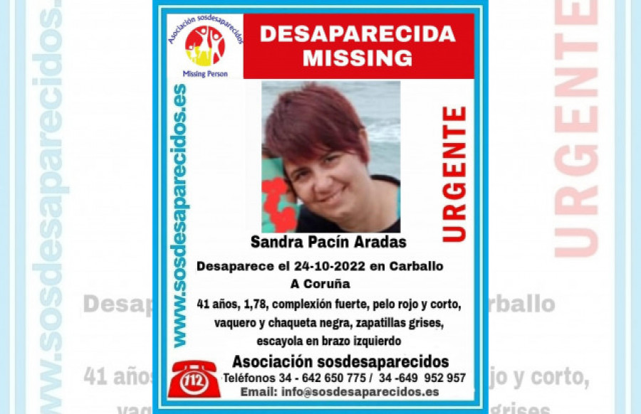 Buscan a una mujer de 41 años desaparecida en Carballo (A Coruña) este lunes