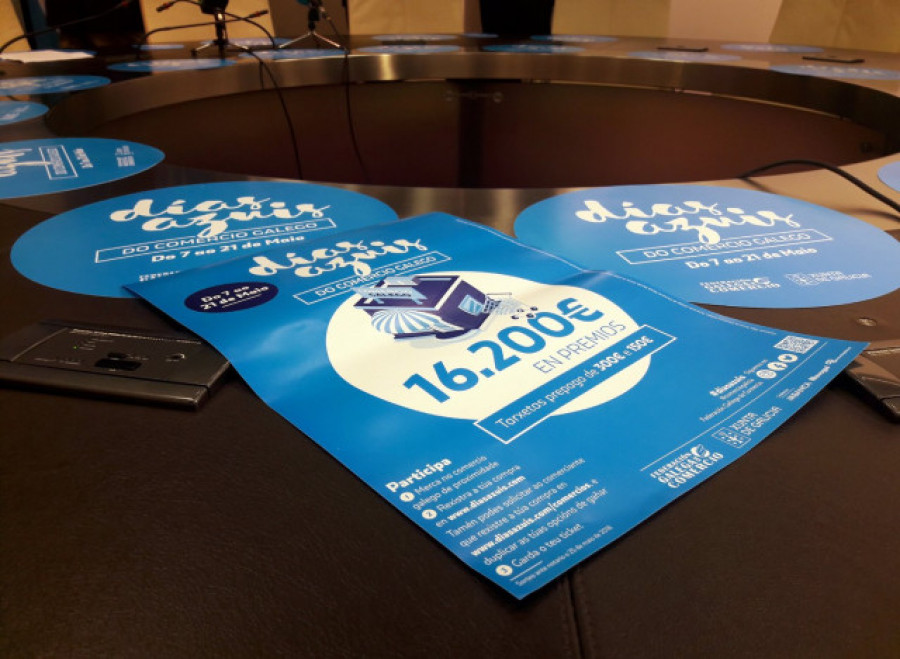 En marcha la edición de otoño de la campaña 'Días azuis do comercio galego', que sortea 12.000 euros en tarjetas regalo