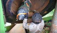 La Unidad de Buceo desactiva otro proyectil localizado en el dragado del puerto de Santurce