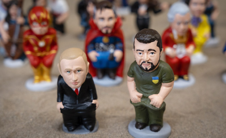 Feijóo y Zelenski, principales novedades como caganers para el belén navideño