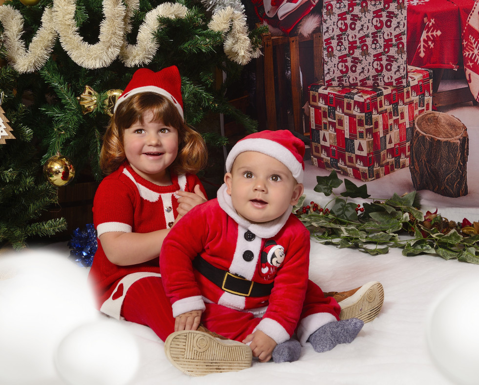 Lux fotografía bebés Navidad