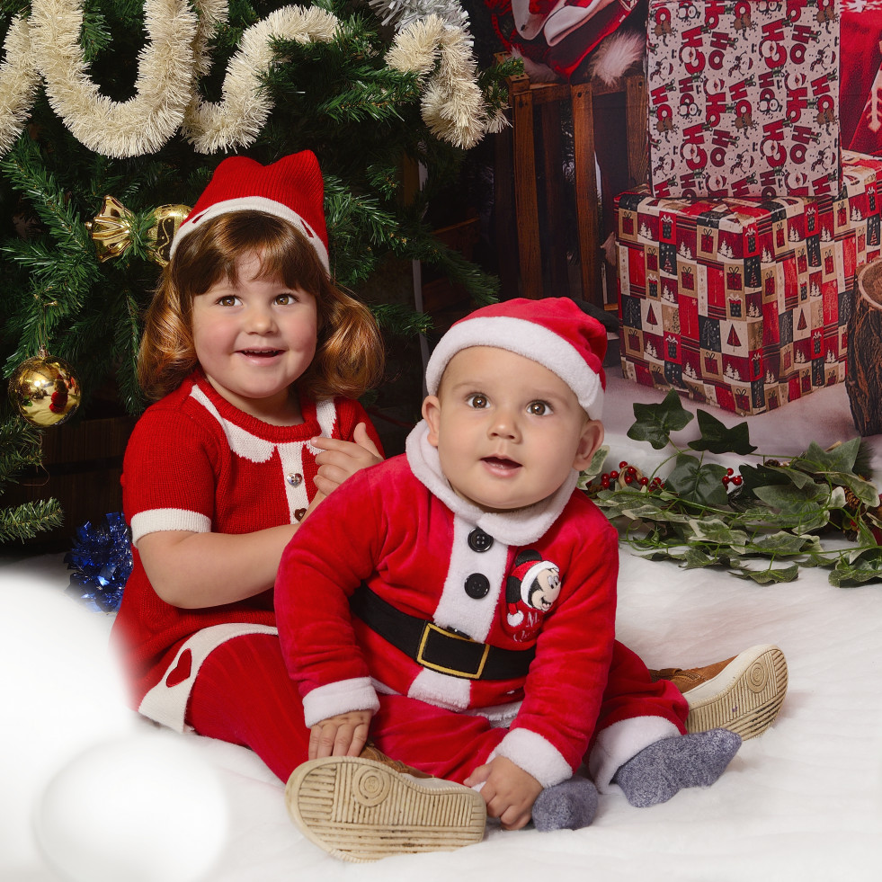 Lux fotografía bebés Navidad