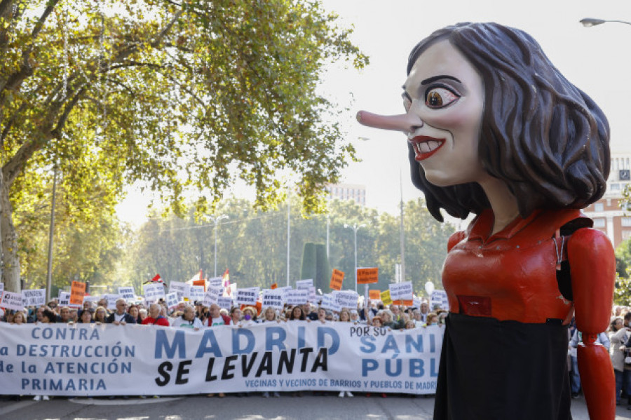 Más de 200.000 personas participan en la marcha por la sanidad en Madrid
