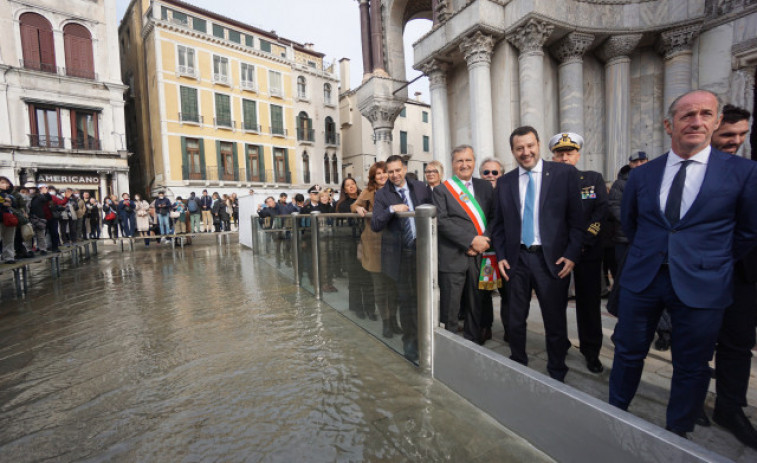 Venecia evita una inundación histórica gracias al sistema de diques MOSE