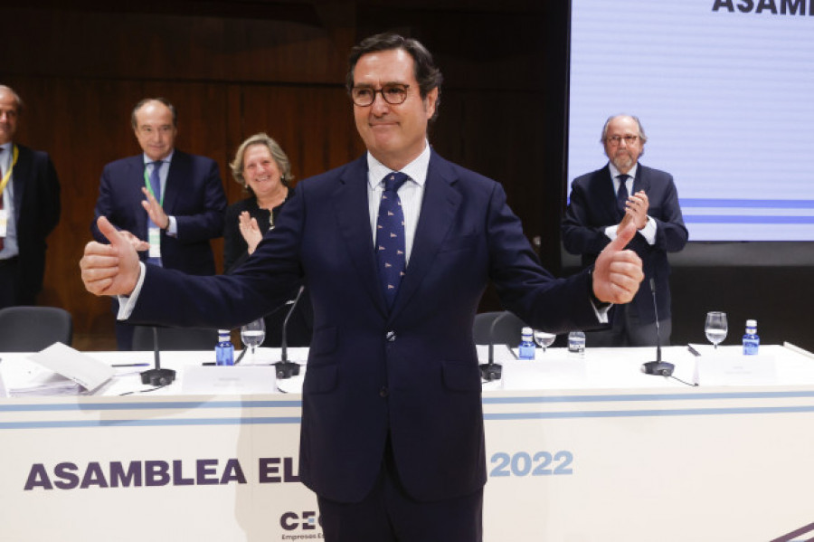 La CEOE reelige a Antonio Garamendi como presidente para los próximos cuatro años
