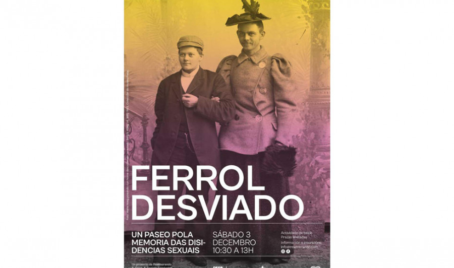 O roteiro Ferrol Desviado recupera a historia da diversidade sexual na cidade