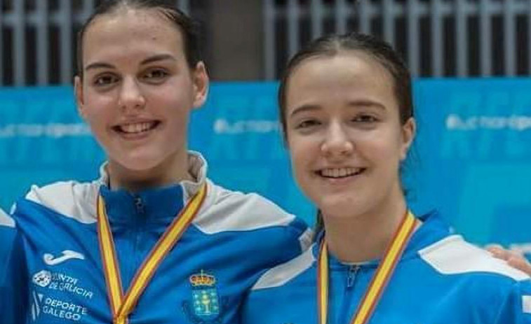 Alba Rocha y Martina Soto, en la Youth League