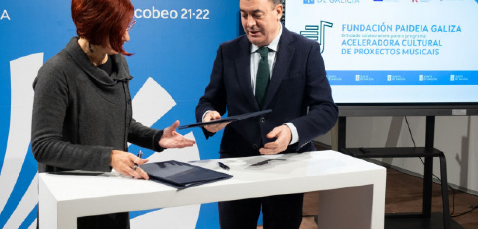 Xunta y Fundación Paideia crean una aceleradora para impulsar proyectos musicales
