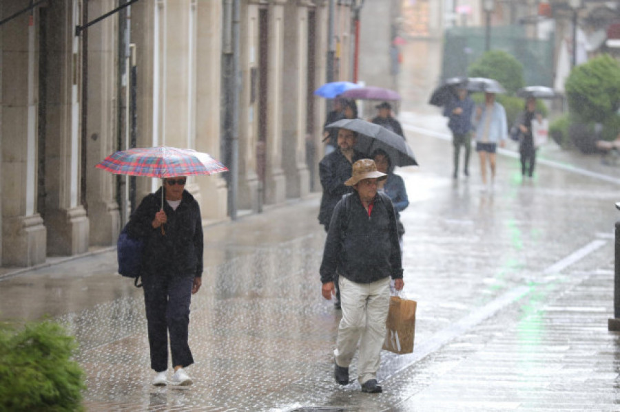 Activada la alerta naranja por lluvias en el suroeste de A Coruña