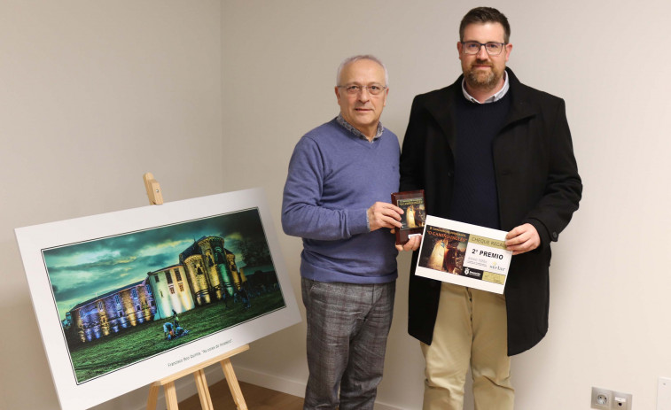 El monasterio de Xuvia, protagonista del segundo premio del concurso de fotografía digital del Camiño Inglés